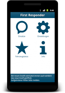 Hässliche, riesige türkise Icons zieren den Startbildschirm. Waren damals in, behaupte ich mal.
